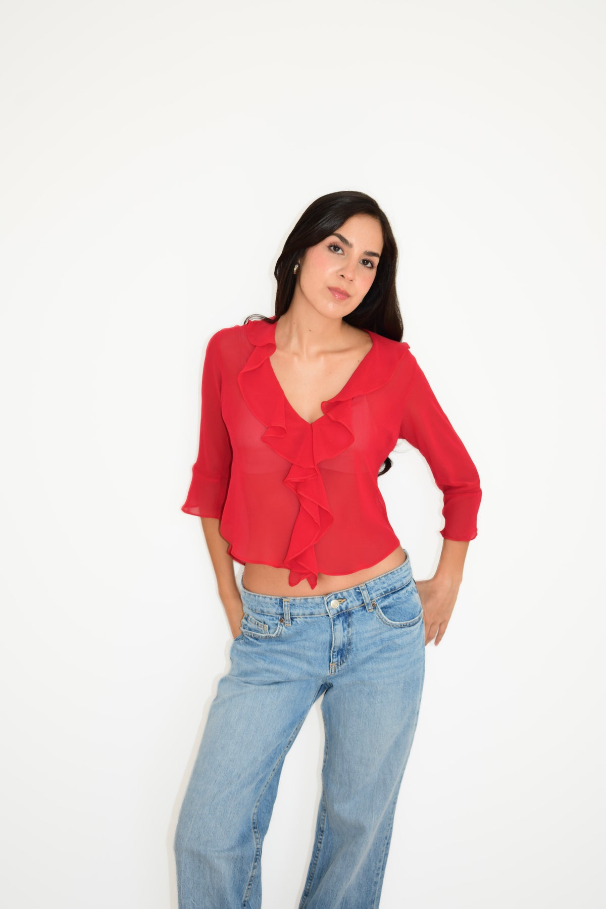 LILY TOP RED