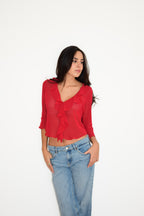 LILY TOP RED