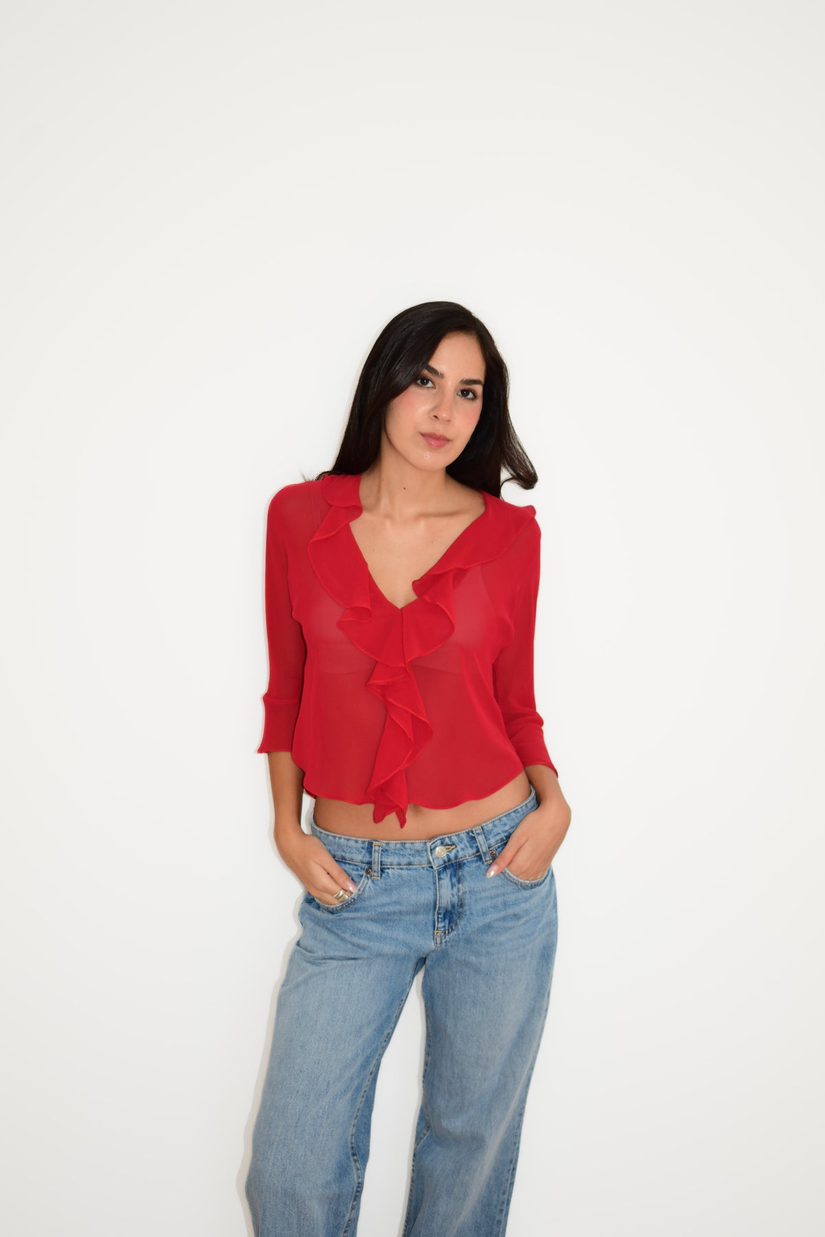 LILY TOP RED