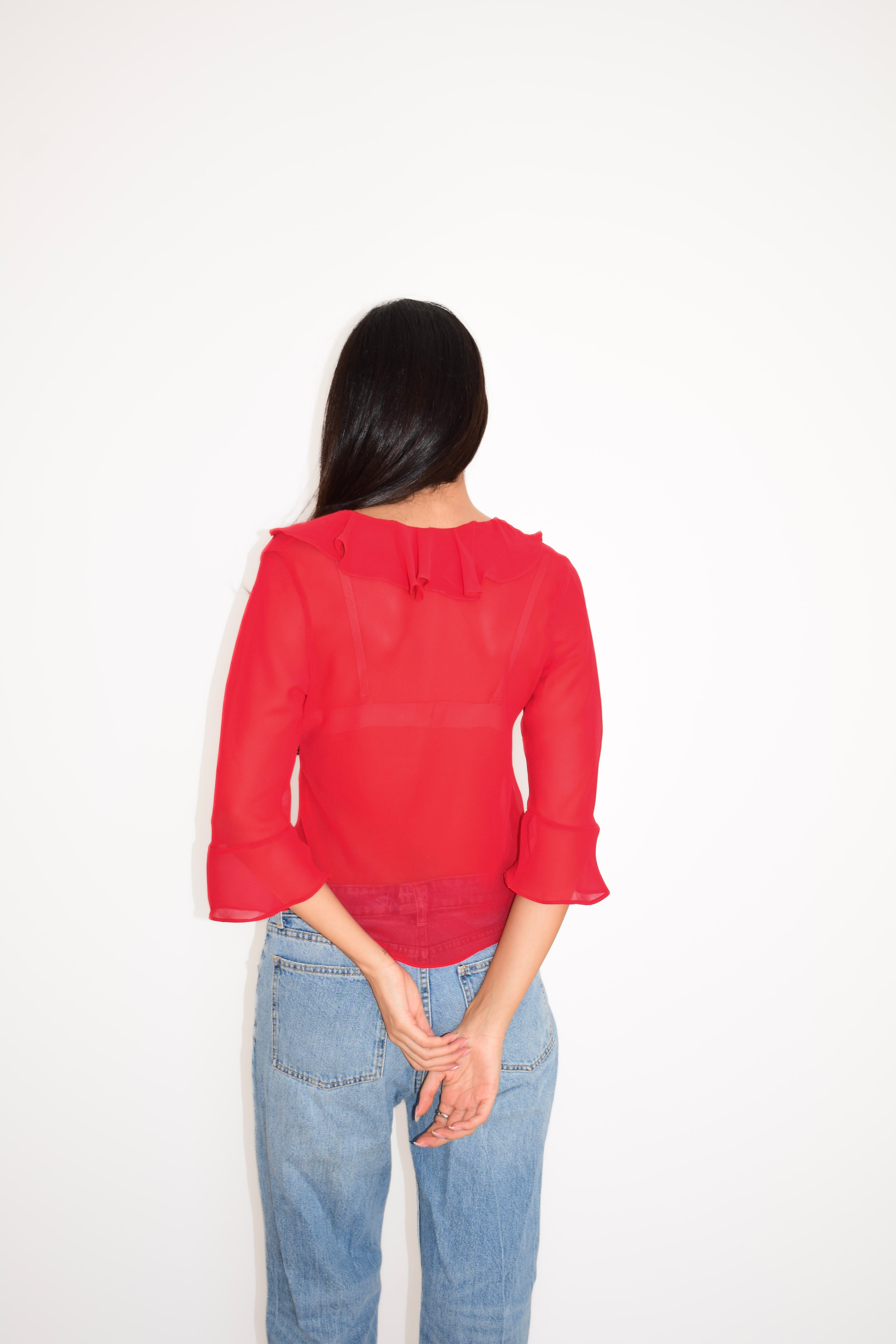 LILY TOP RED