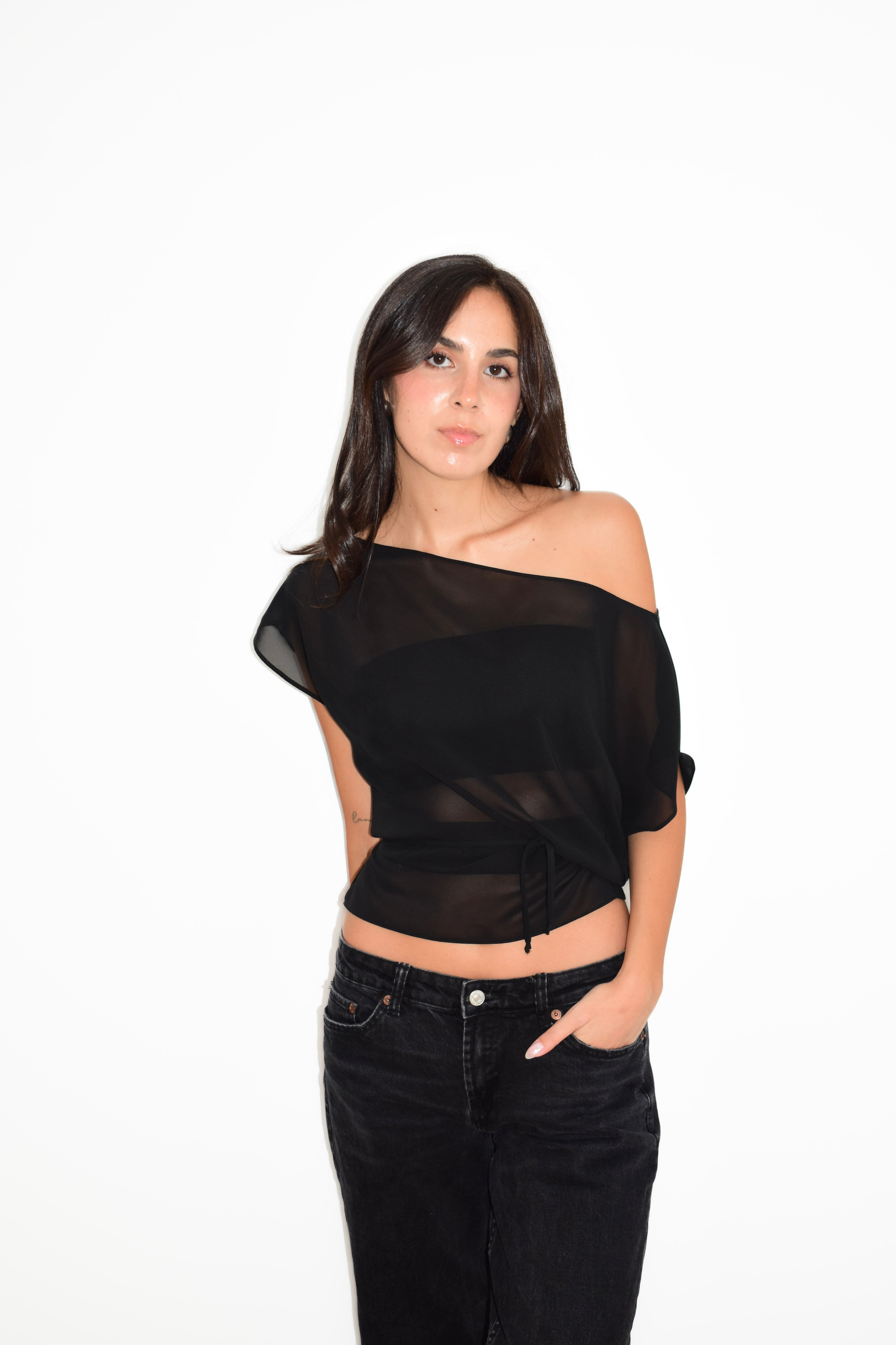 LENA TOP BLACK
