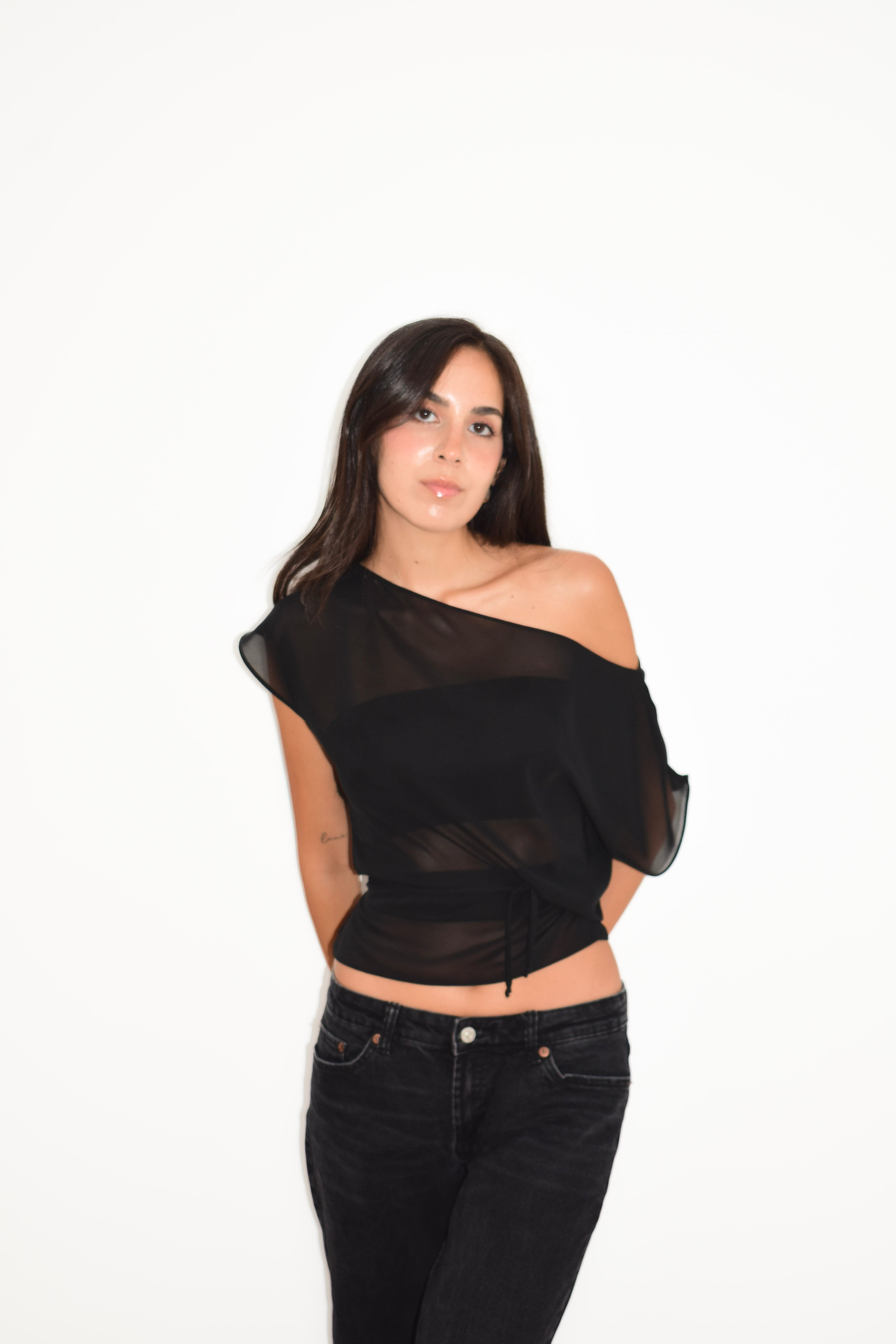 LENA TOP BLACK