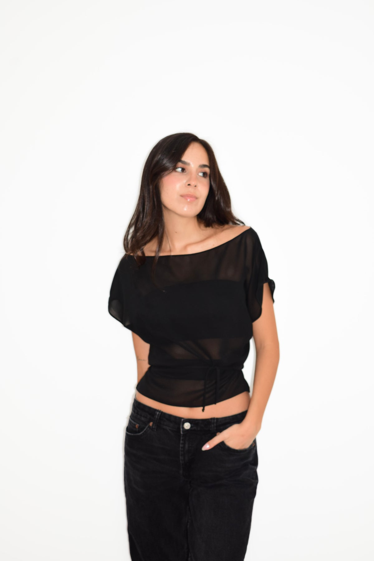 LENA TOP BLACK
